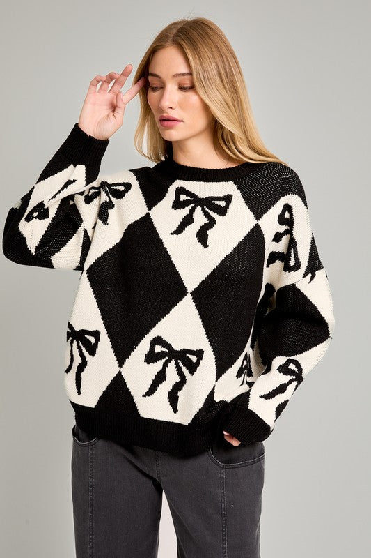 Pretty Please Bow Sweater