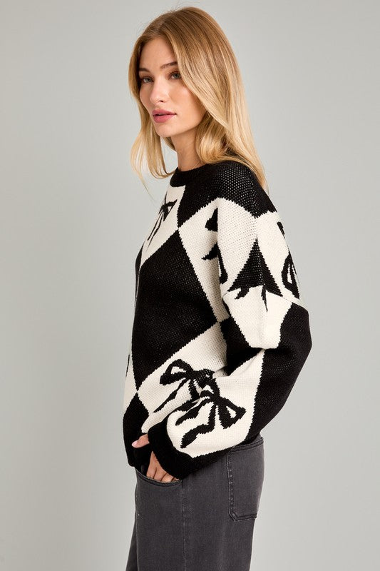 Pretty Please Bow Sweater