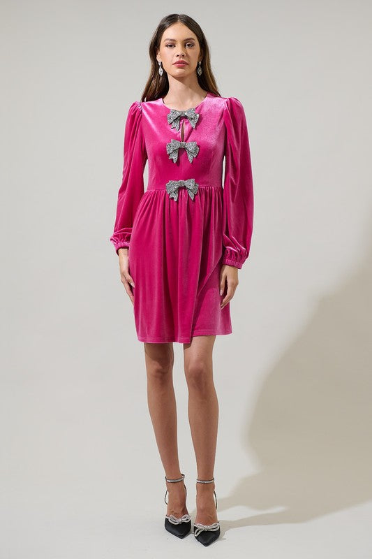 Stella Velvet Bow Dress