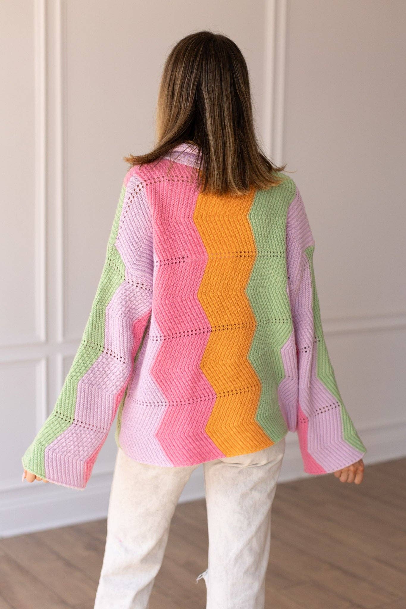 Day Dreamer Rainbow Blanket Cardigan