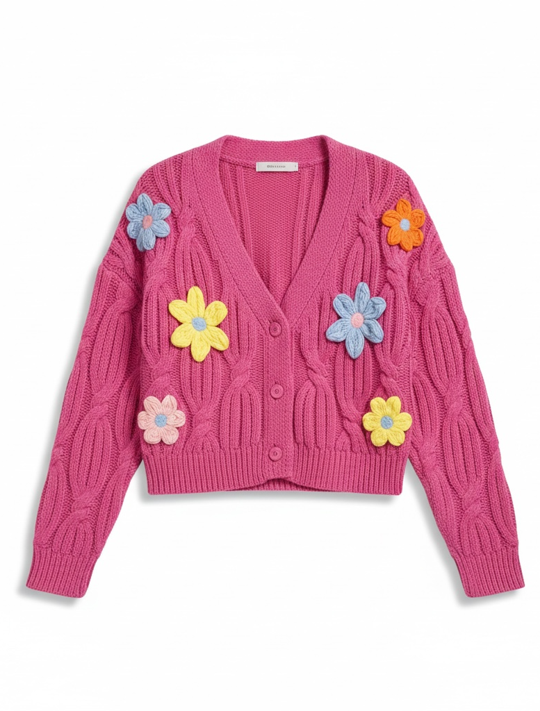 Statement Flower Cardigan