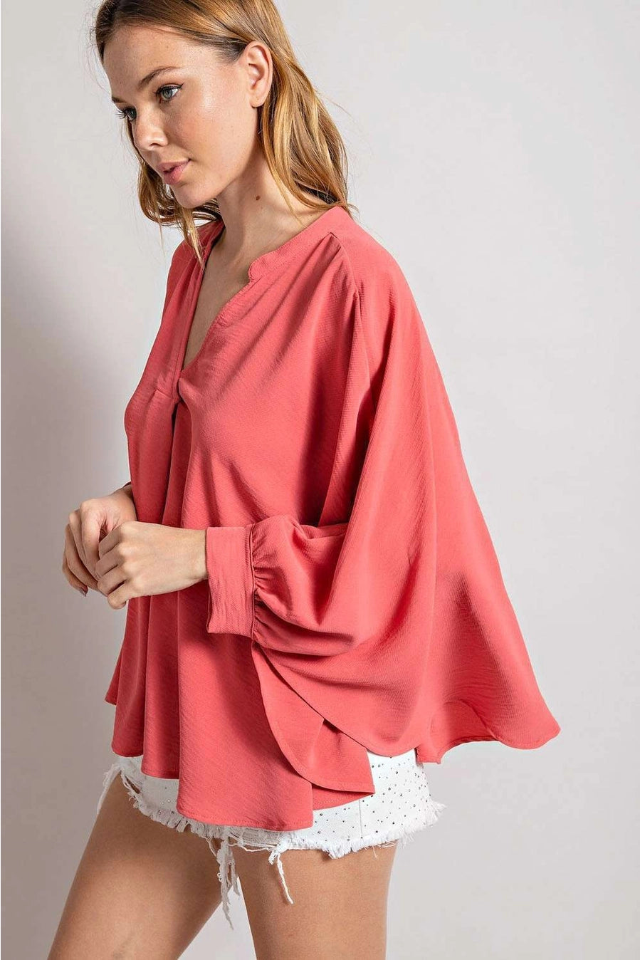 Rose Dusk Batwing Top