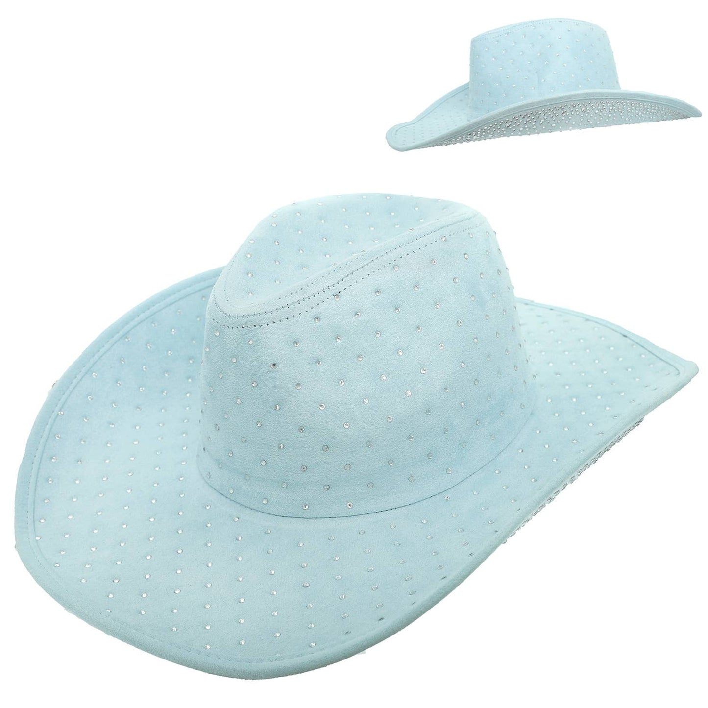 Fashion Rhinestone  Jeweled Cow Boy Hat