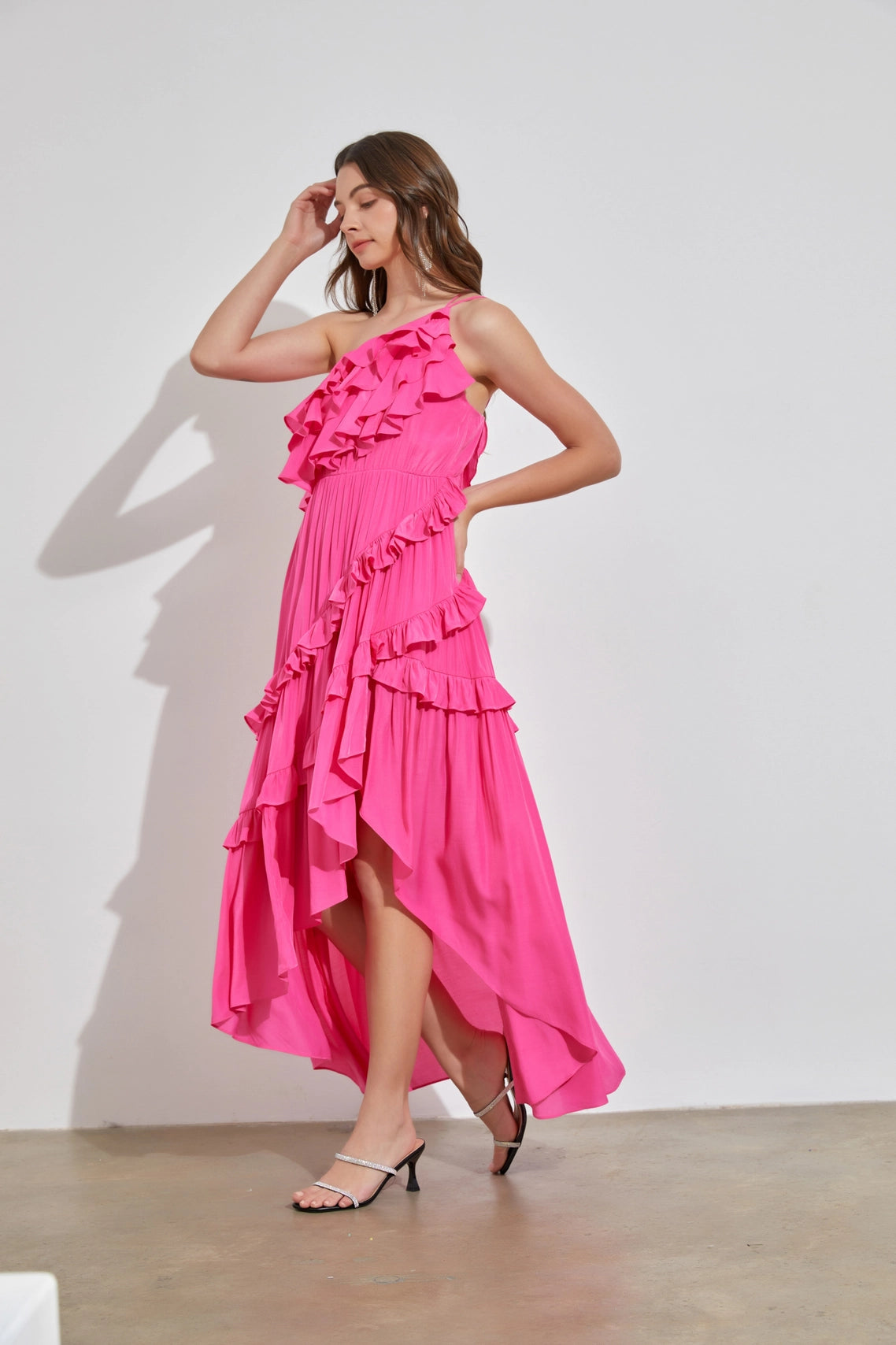 Dolled Up Ruffle Maxi Dress