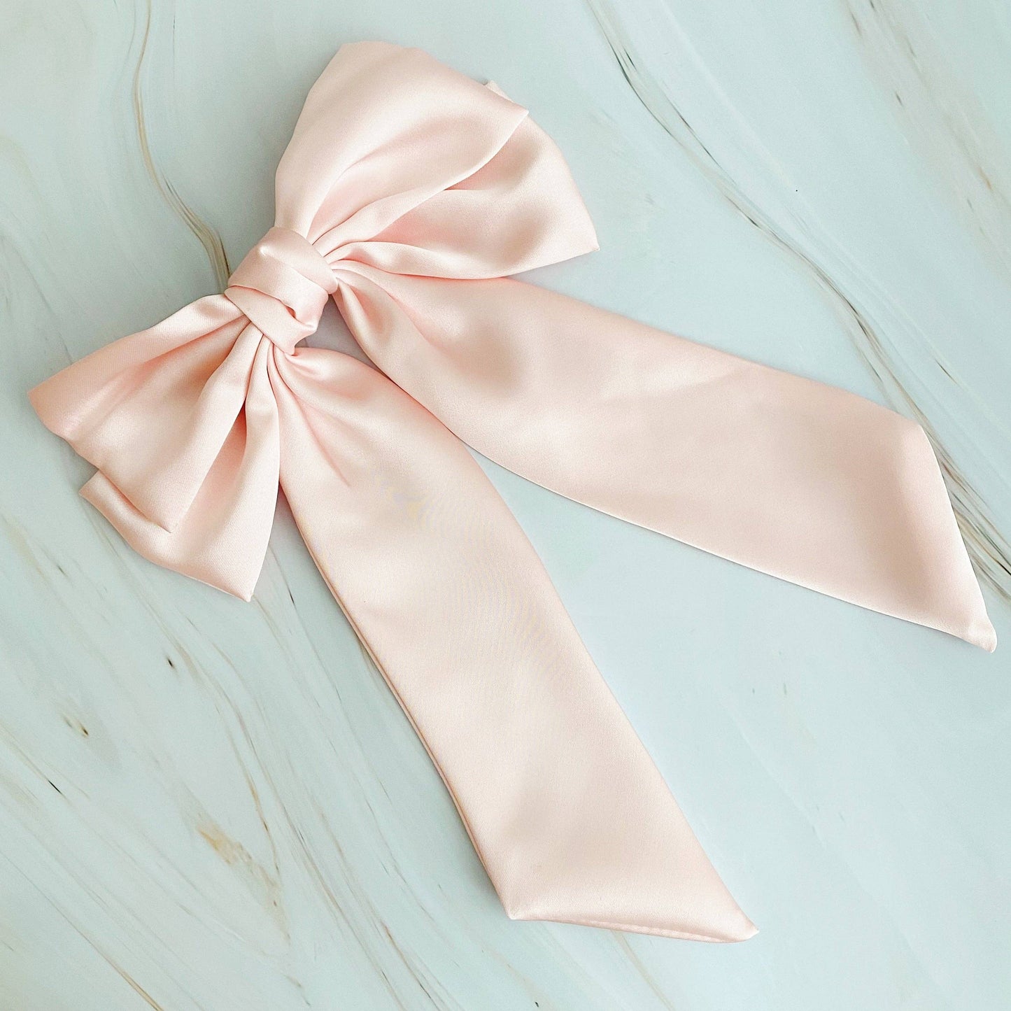 Coquette Satin Bow on Clip