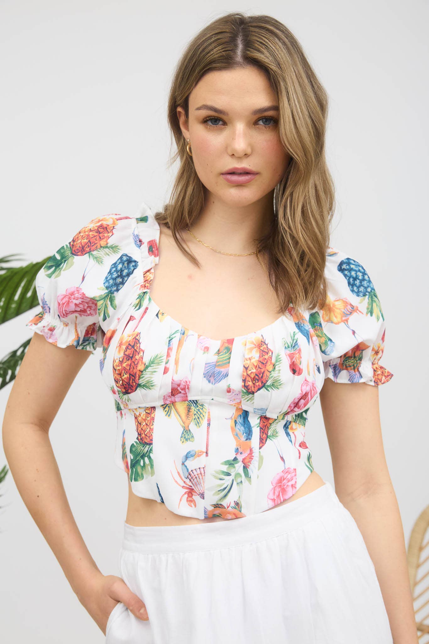 Island Nights Corset Detail Top