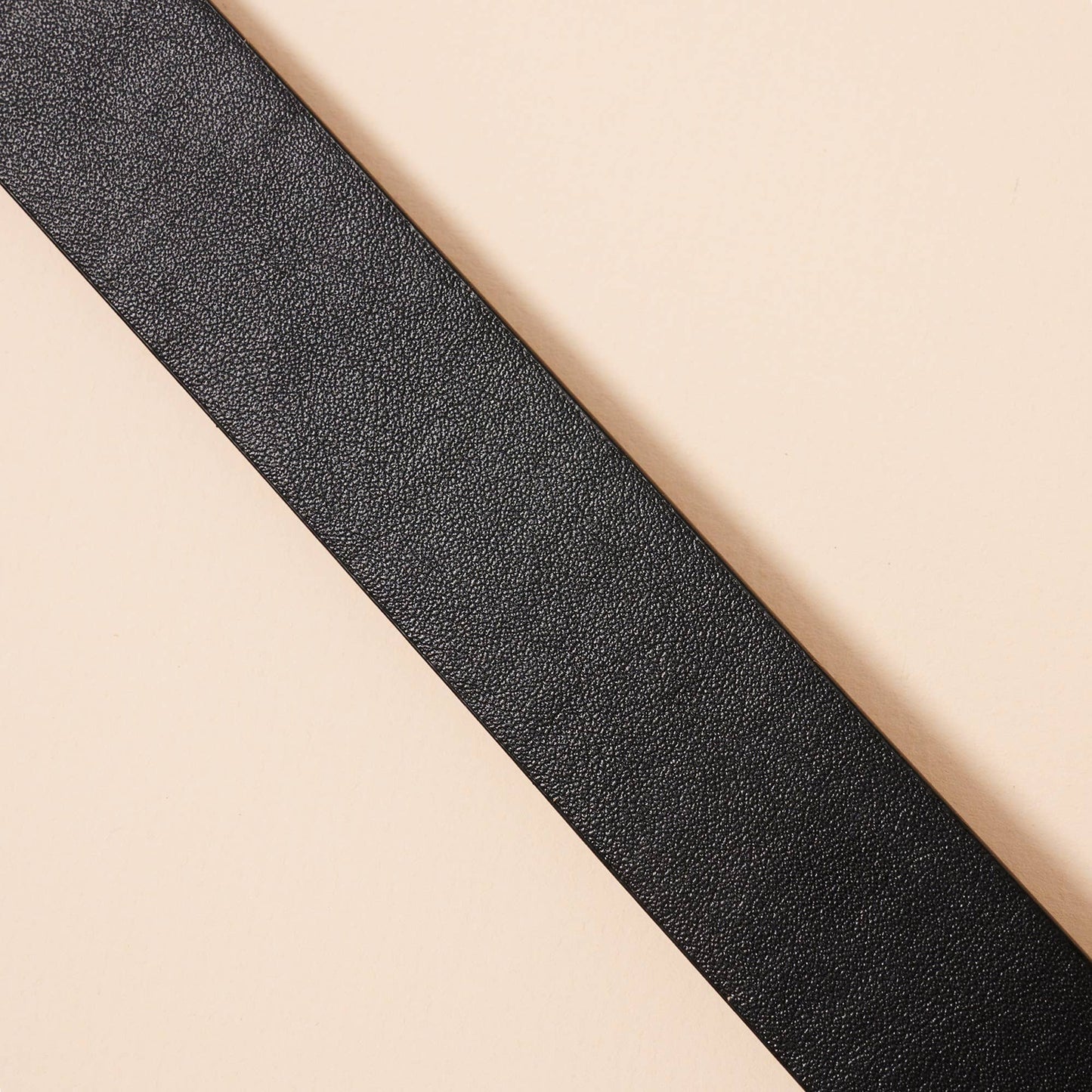 Two Tone Faux Leather Metal Belt