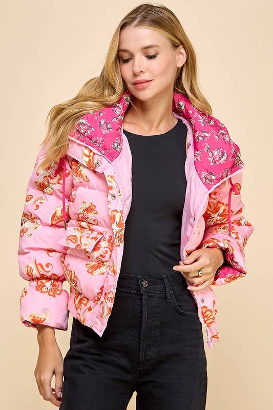 Fancy Flowers Puffer Jacket