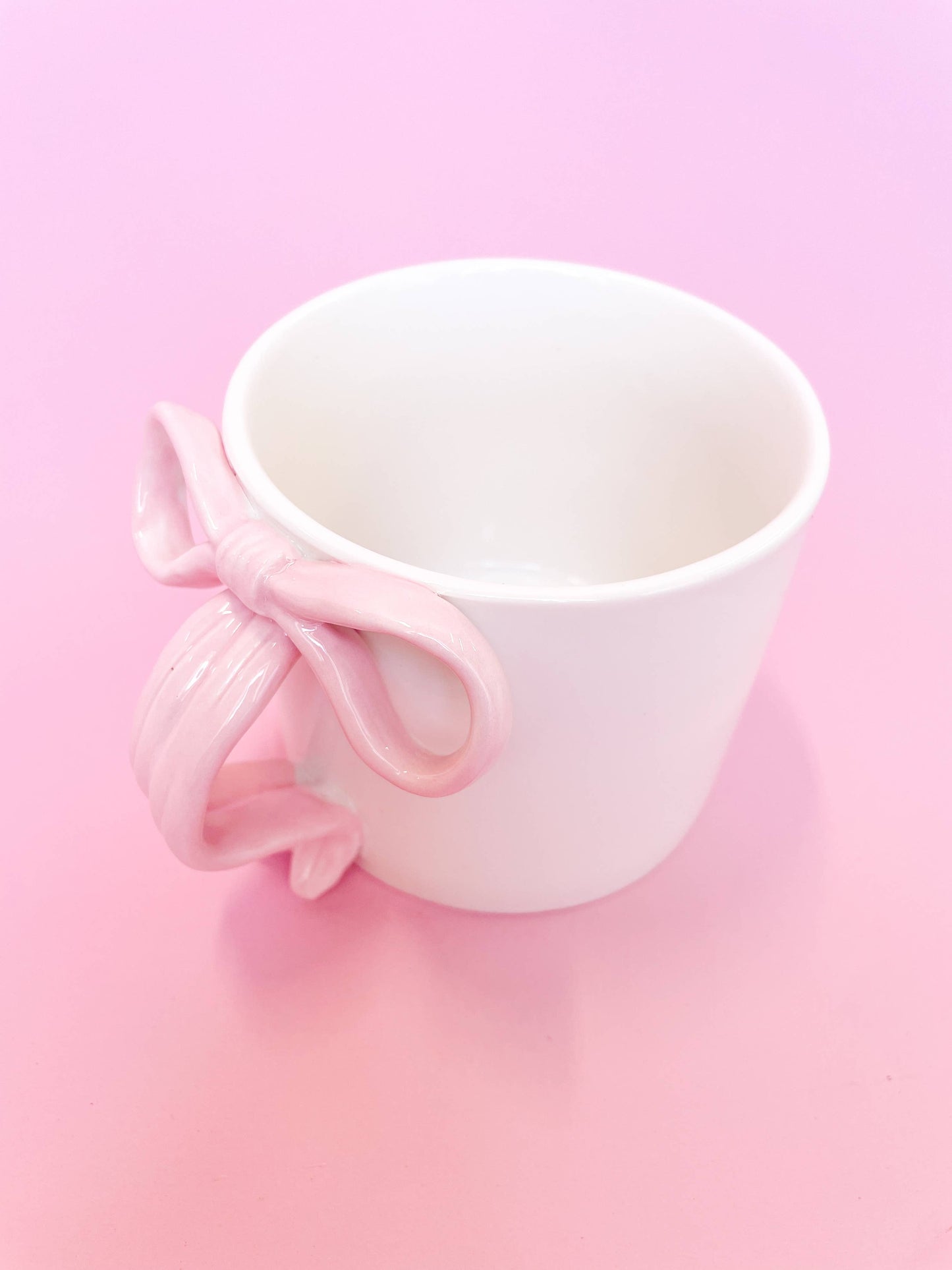 Pink Bow Ceramic Coffee Mug