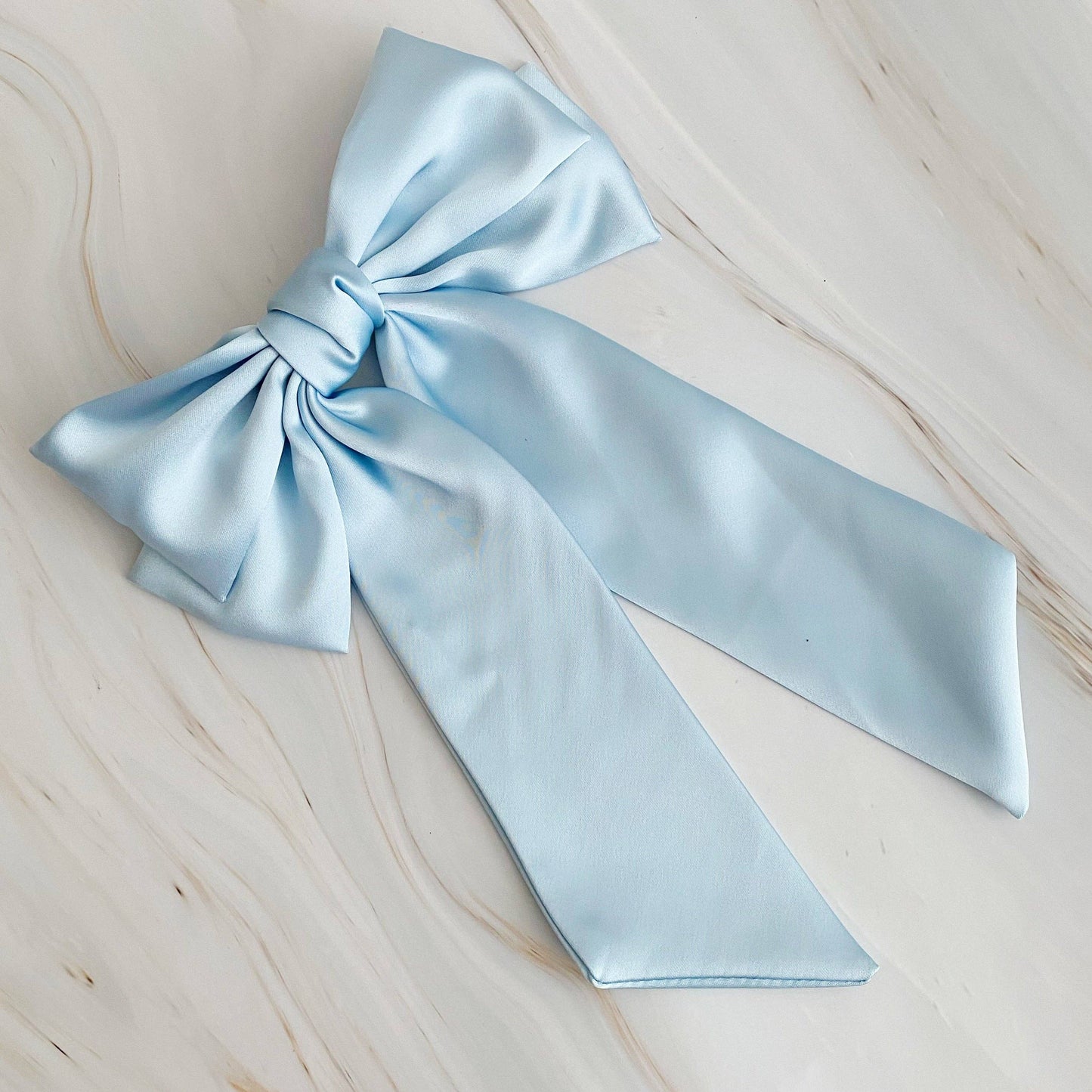 Coquette Satin Bow on Clip