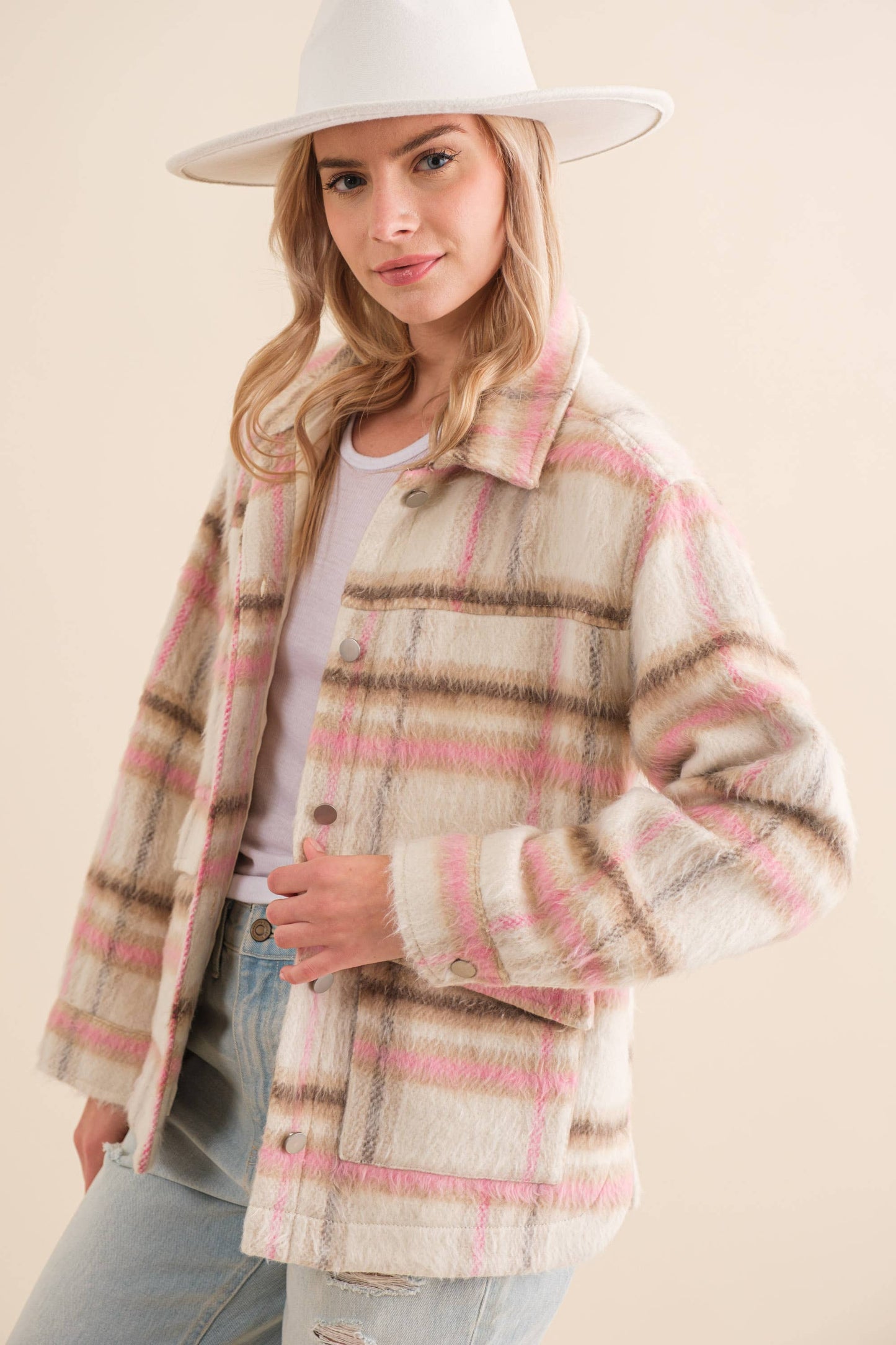 Cozied Up Plaid Jacket