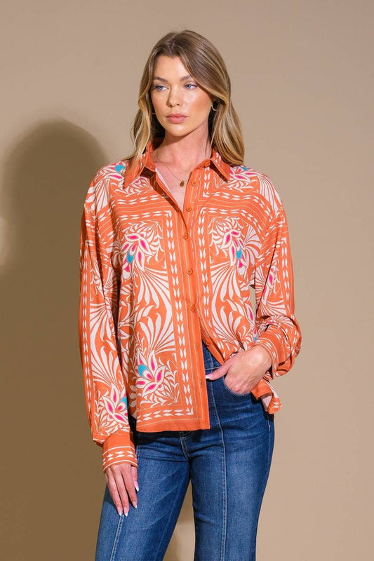 Palm Beach Chic Printed Blouse