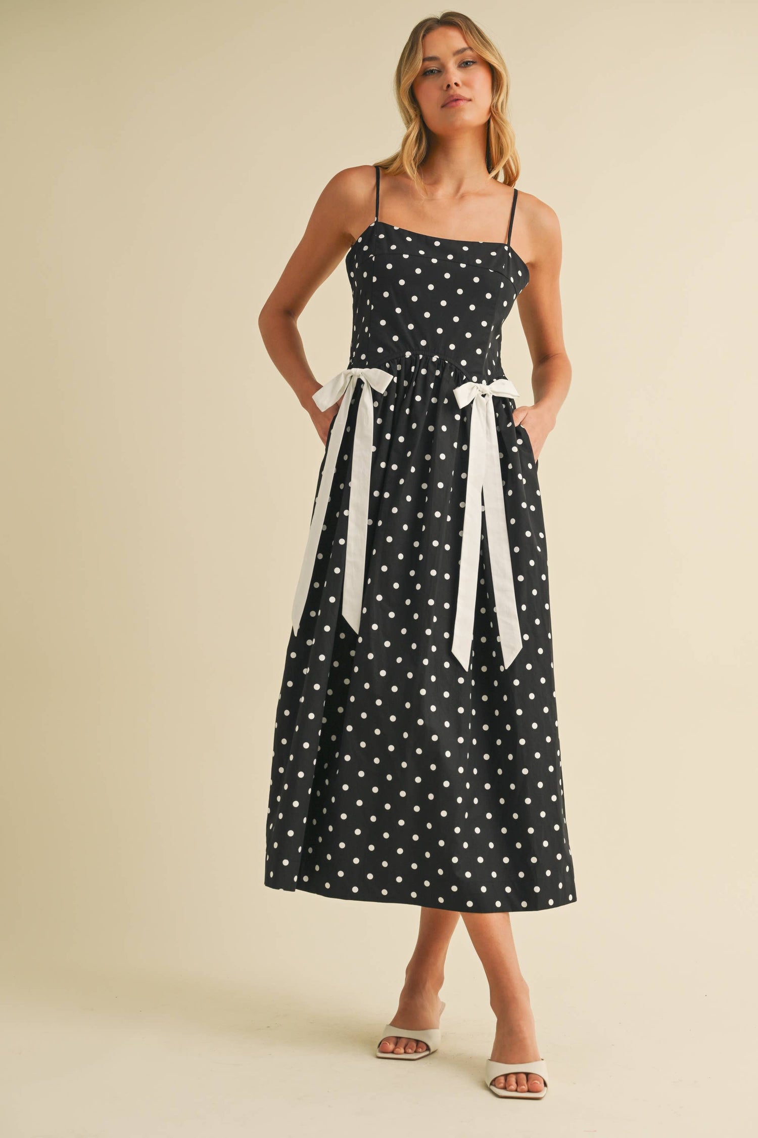 Celine Bow Midi Dress