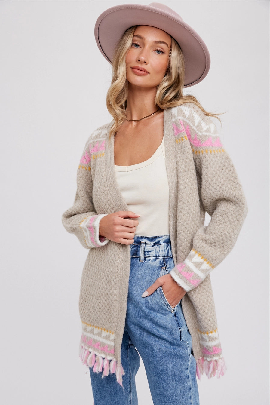 Boho Beauty Belted Cardigan