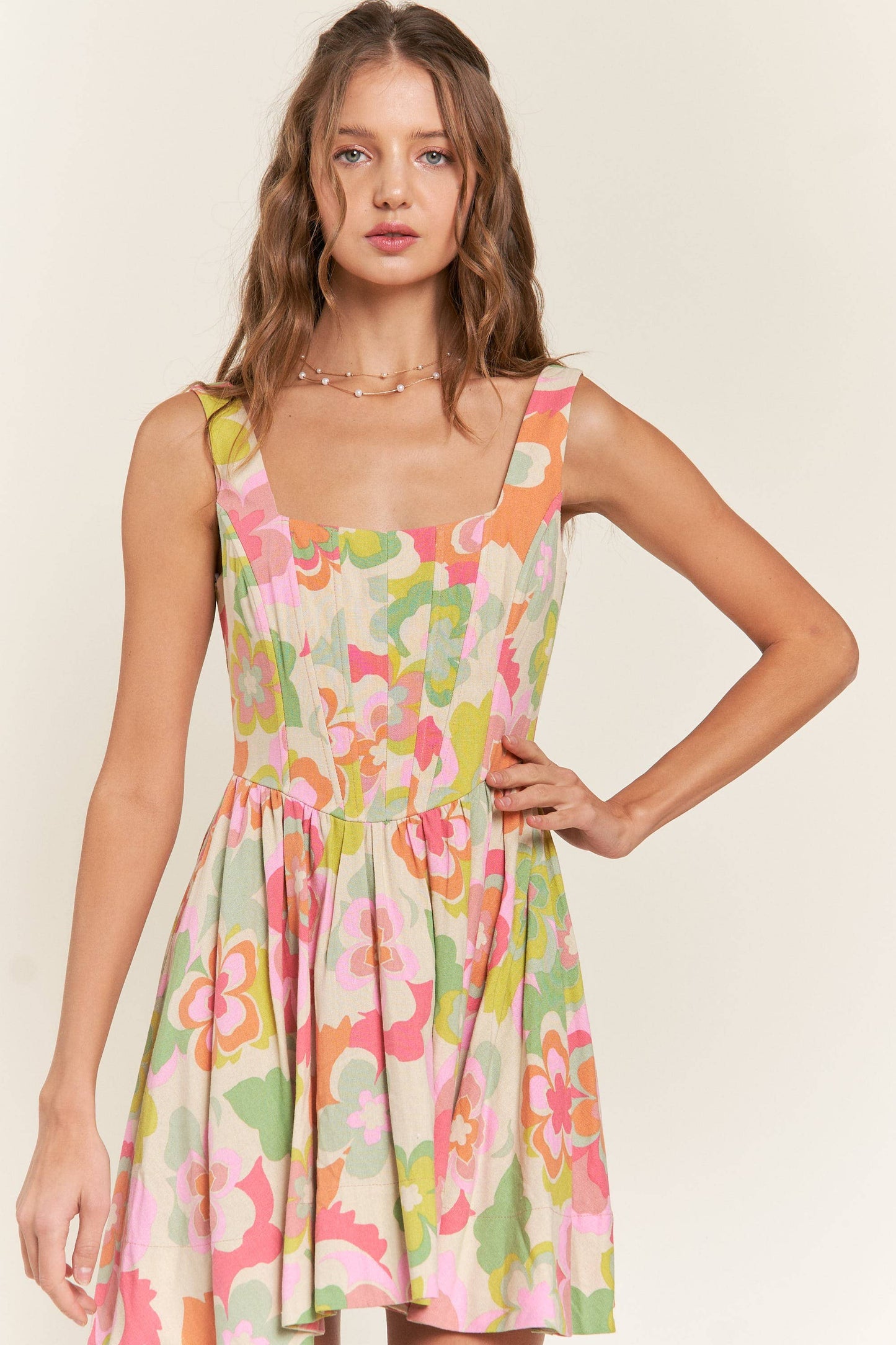 Flirty Florals Mini Dress