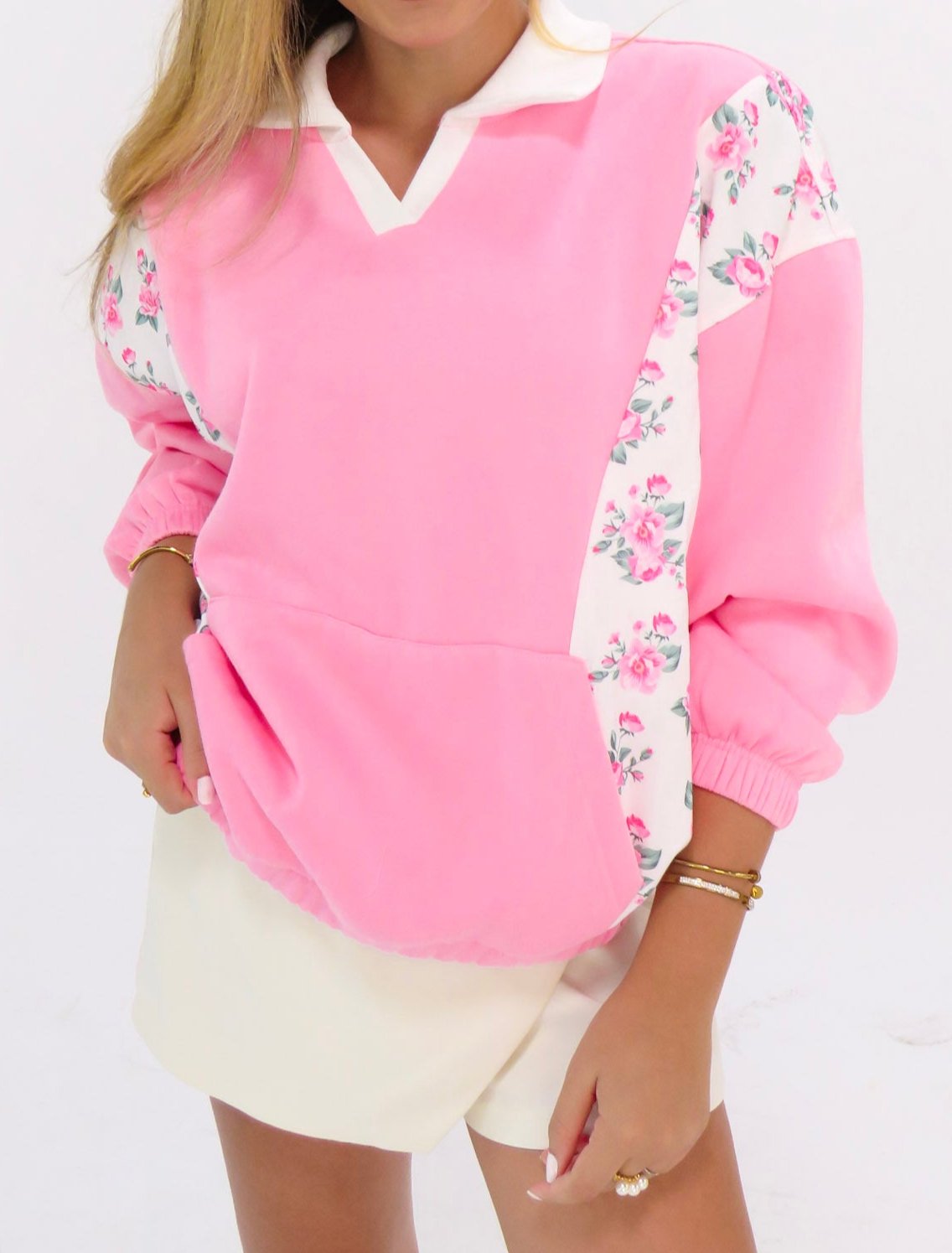 Very Cutesy Floral Pullover