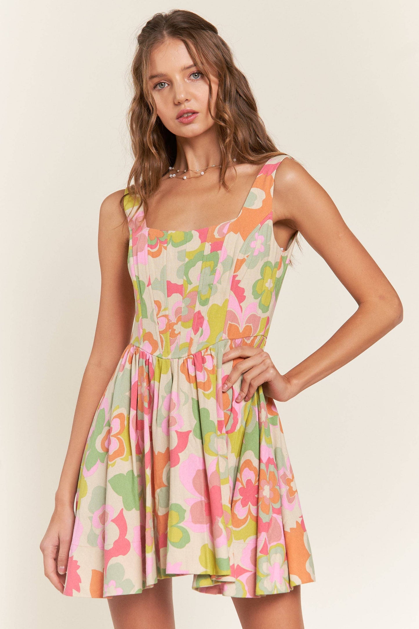 Flirty Florals Mini Dress