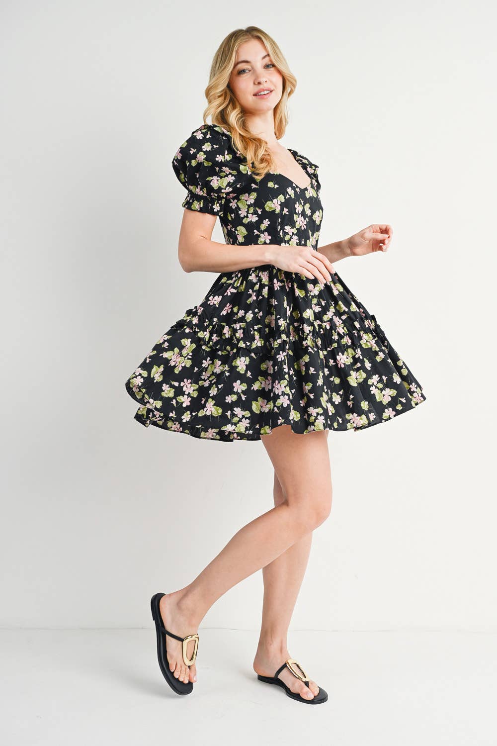 Freya Floral Babydoll Dress