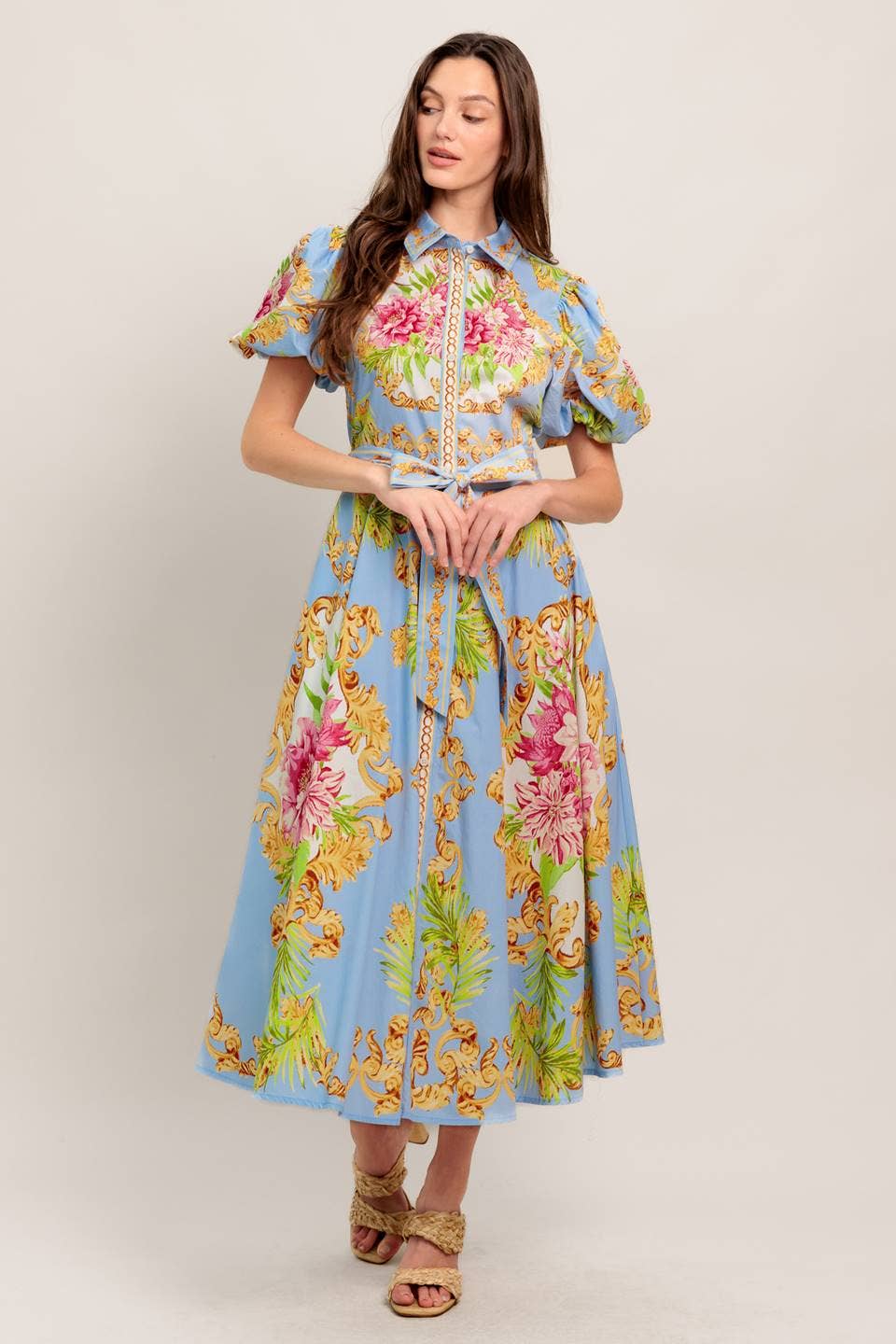 Versailles Garden Midi Dress