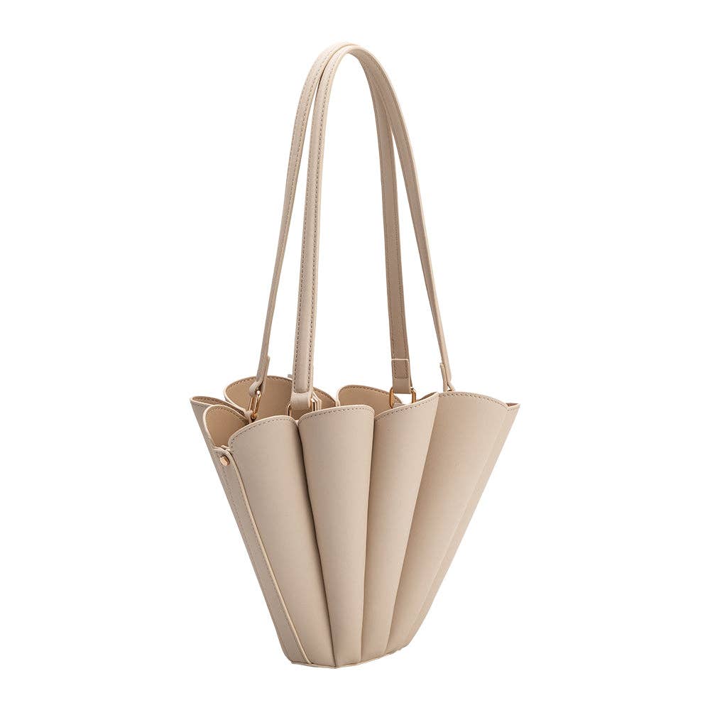 Shellie Bone Recycled Vegan Leather Shoulder Bag