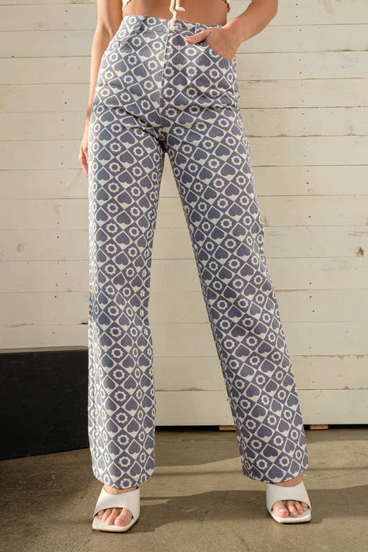 Remi Heart Check Pants