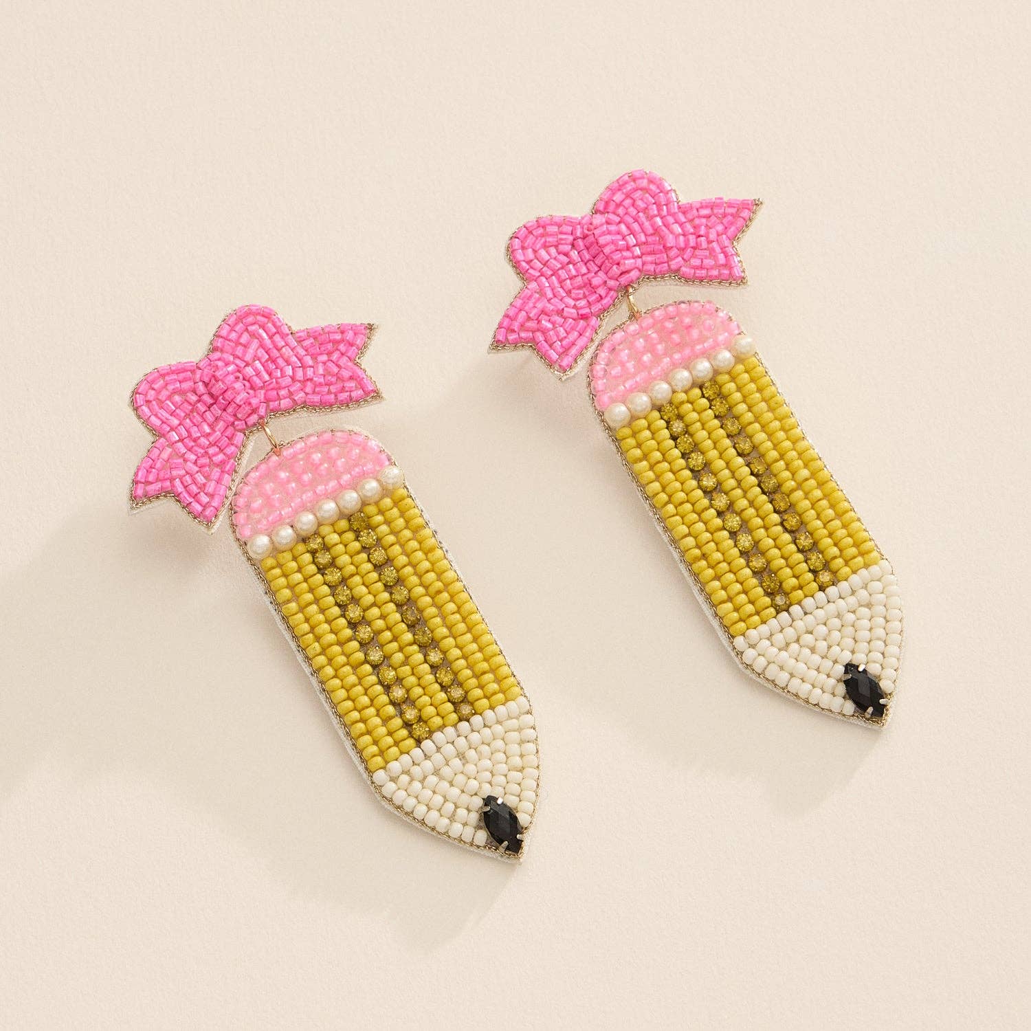 Beaded Pencil Earrings