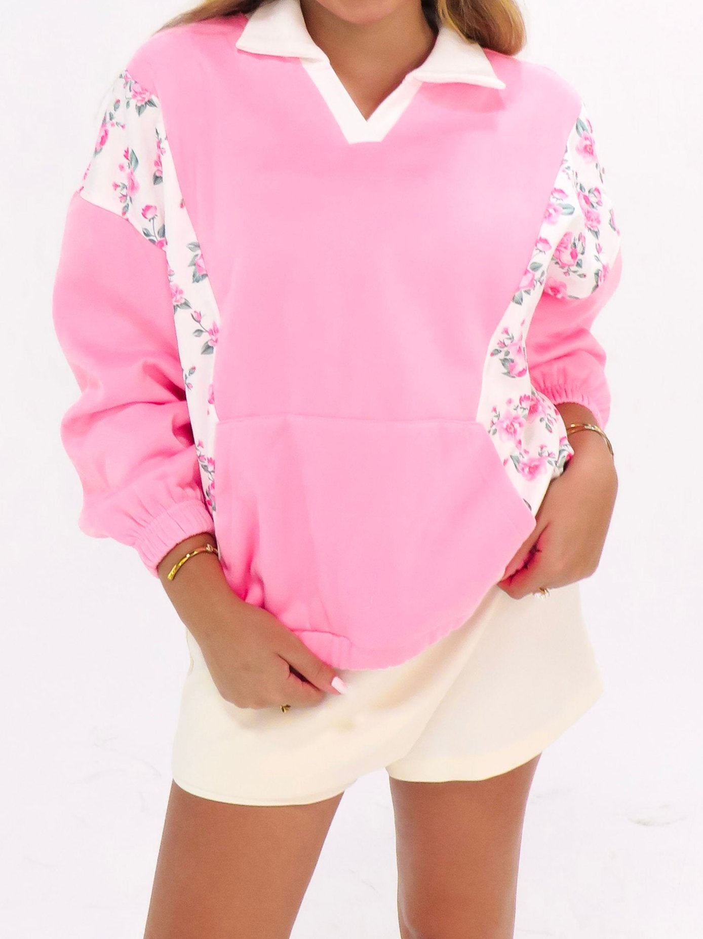 Very Cutesy Floral Pullover