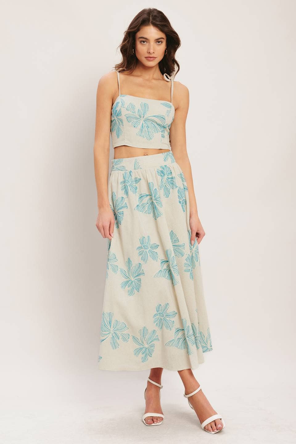 Embroidered Skirt Set