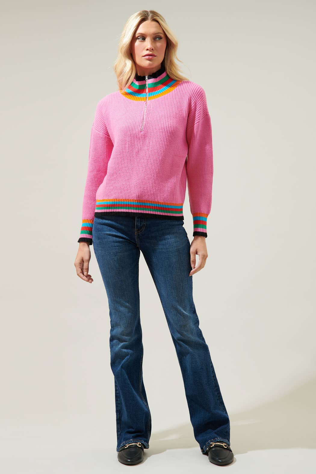 Kendi Colorful Stripe Sweater