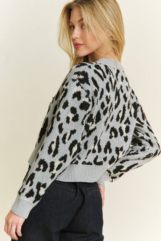 Spot On Leopard Bow Cardigan