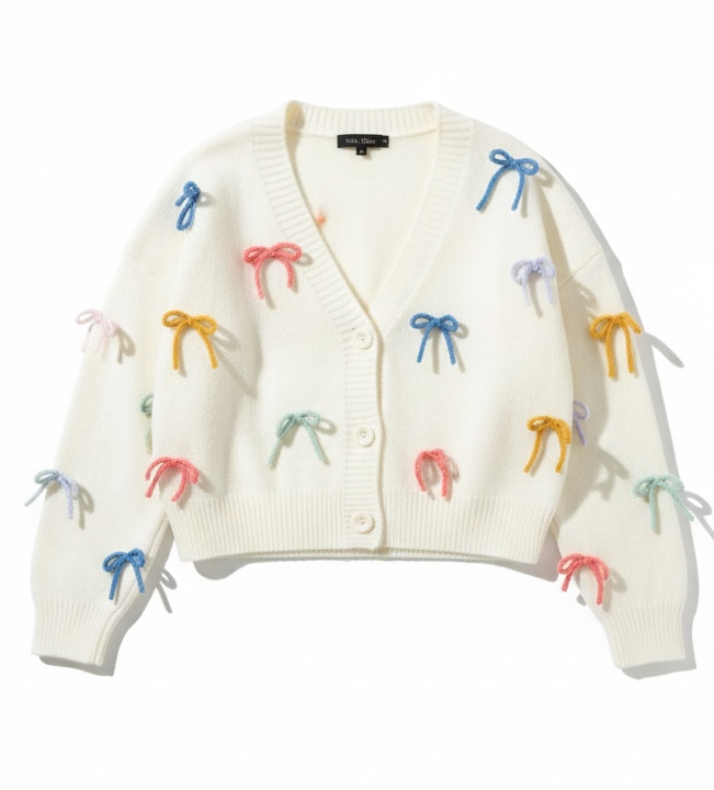 Colorful Bow Cardigan