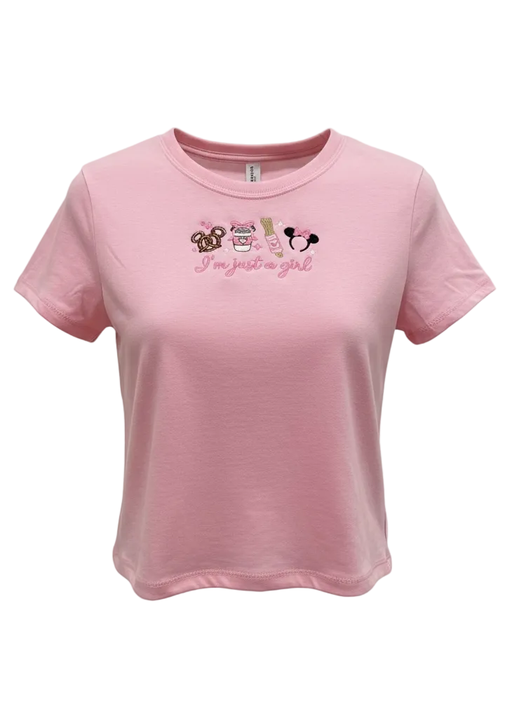 Just a Girl Crop Tee