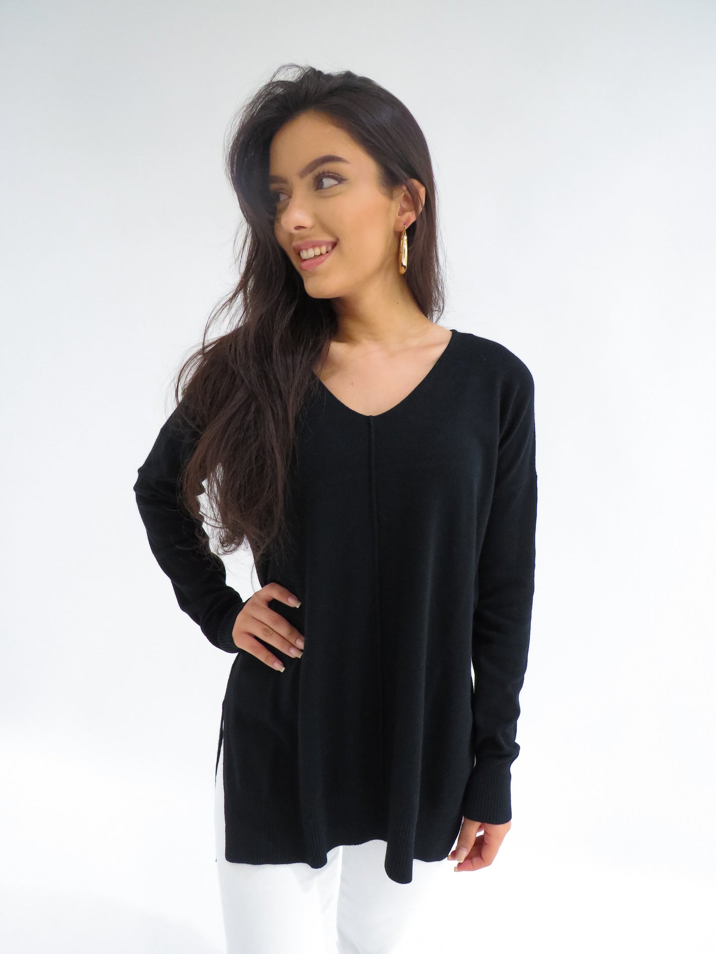 Ultrasoft High-Low Tunic Sweater