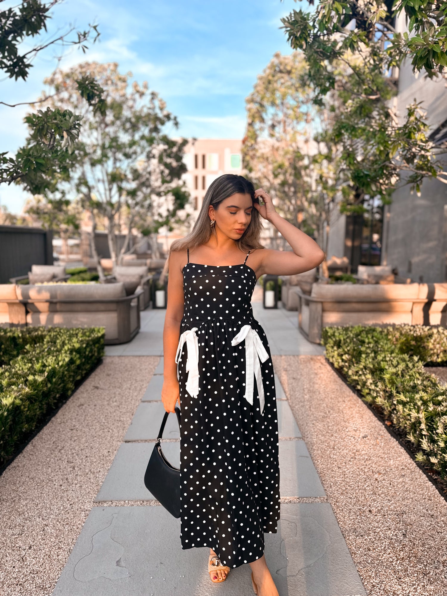Celine Bow Midi Dress