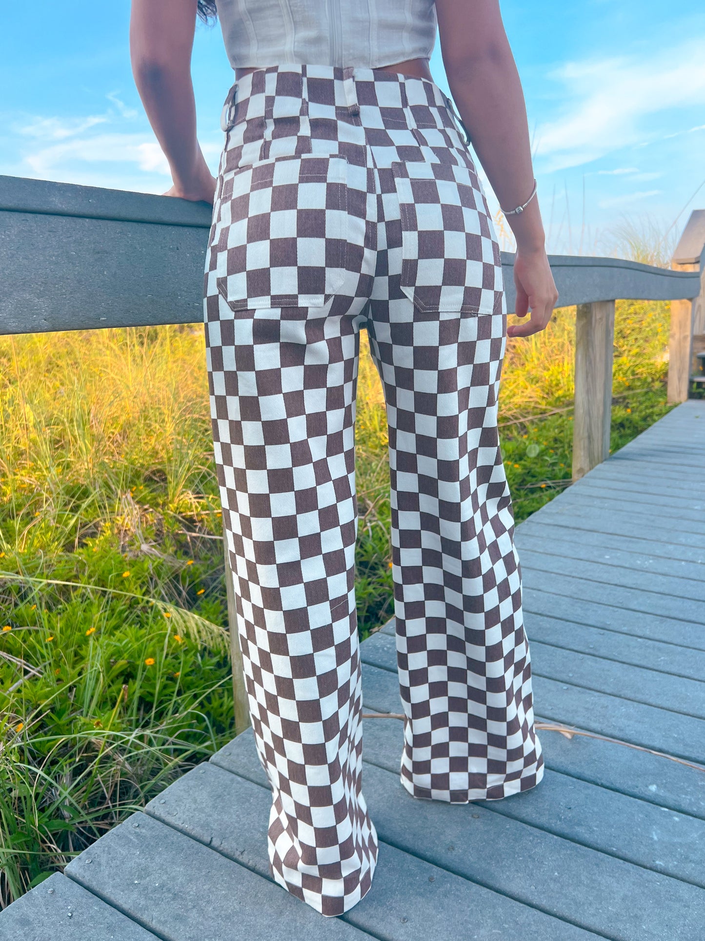 Demi Checkered Pants