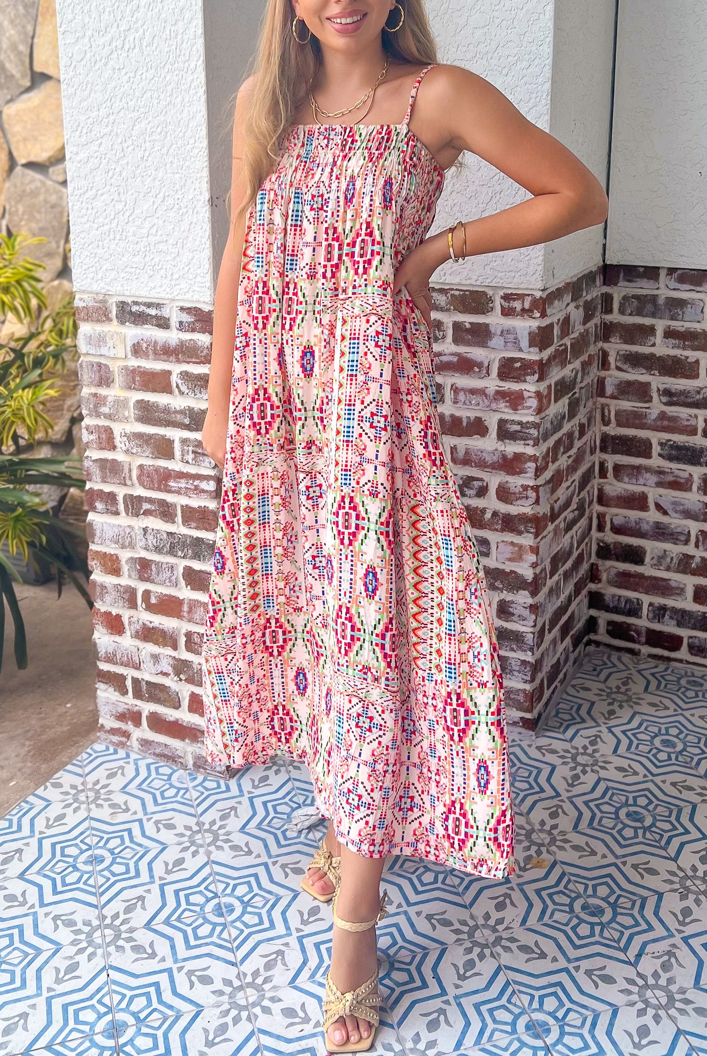 Southwest Sunset Midi Dress