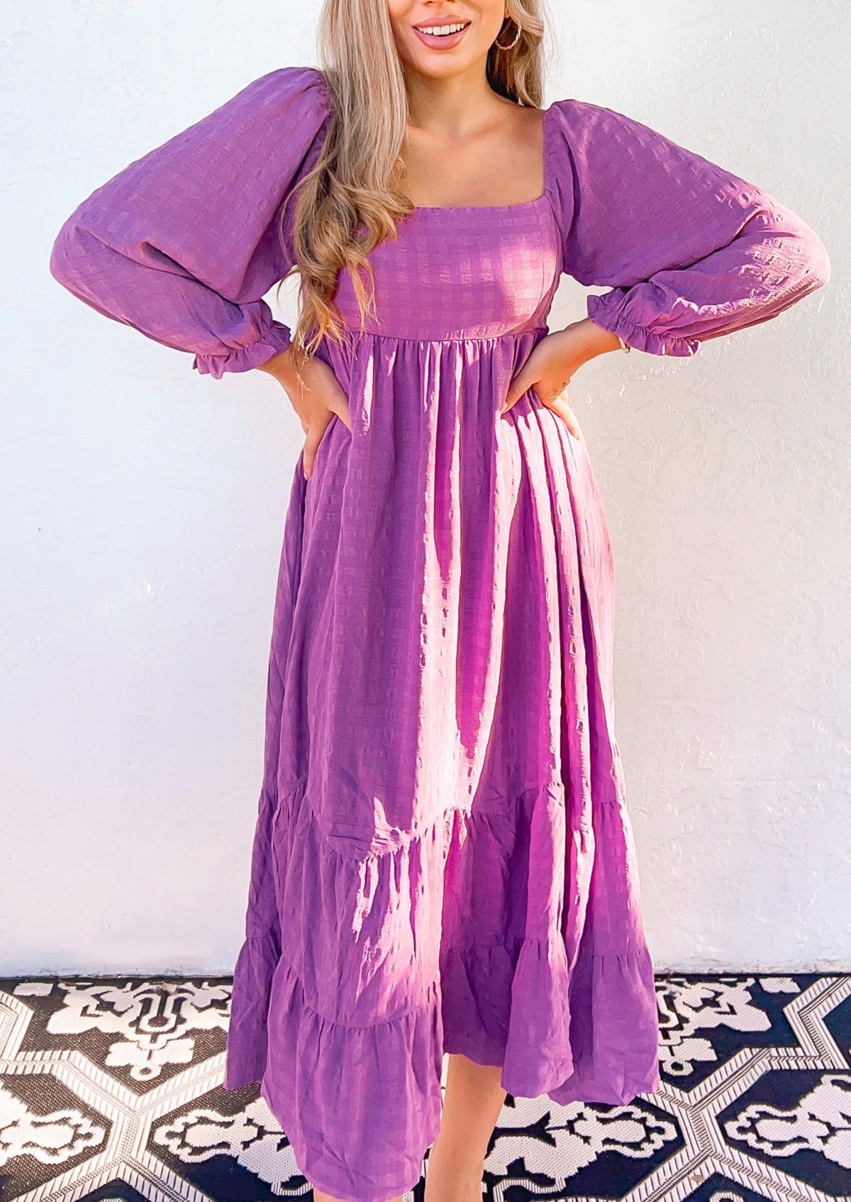 Violet Vibes Midi Dress