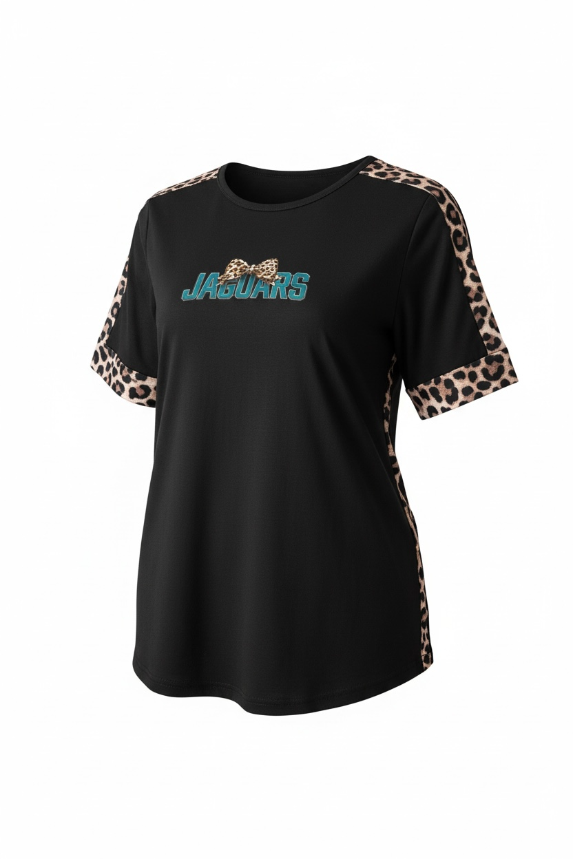 Leopard Splice Tee
