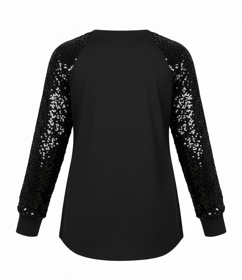 Always the Jags Sequin Contrast Pullover Top
