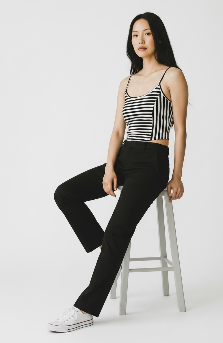 Stripe Crop Cami