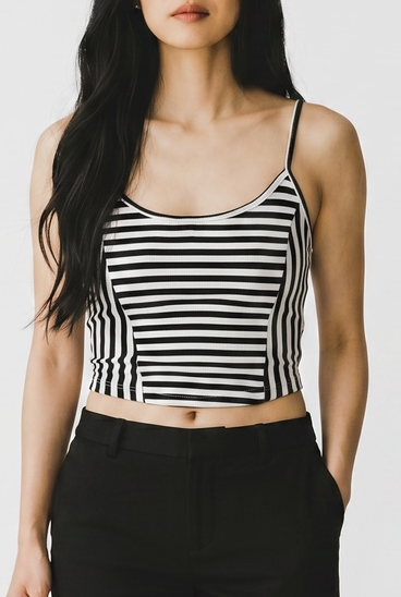 Stripe Crop Cami