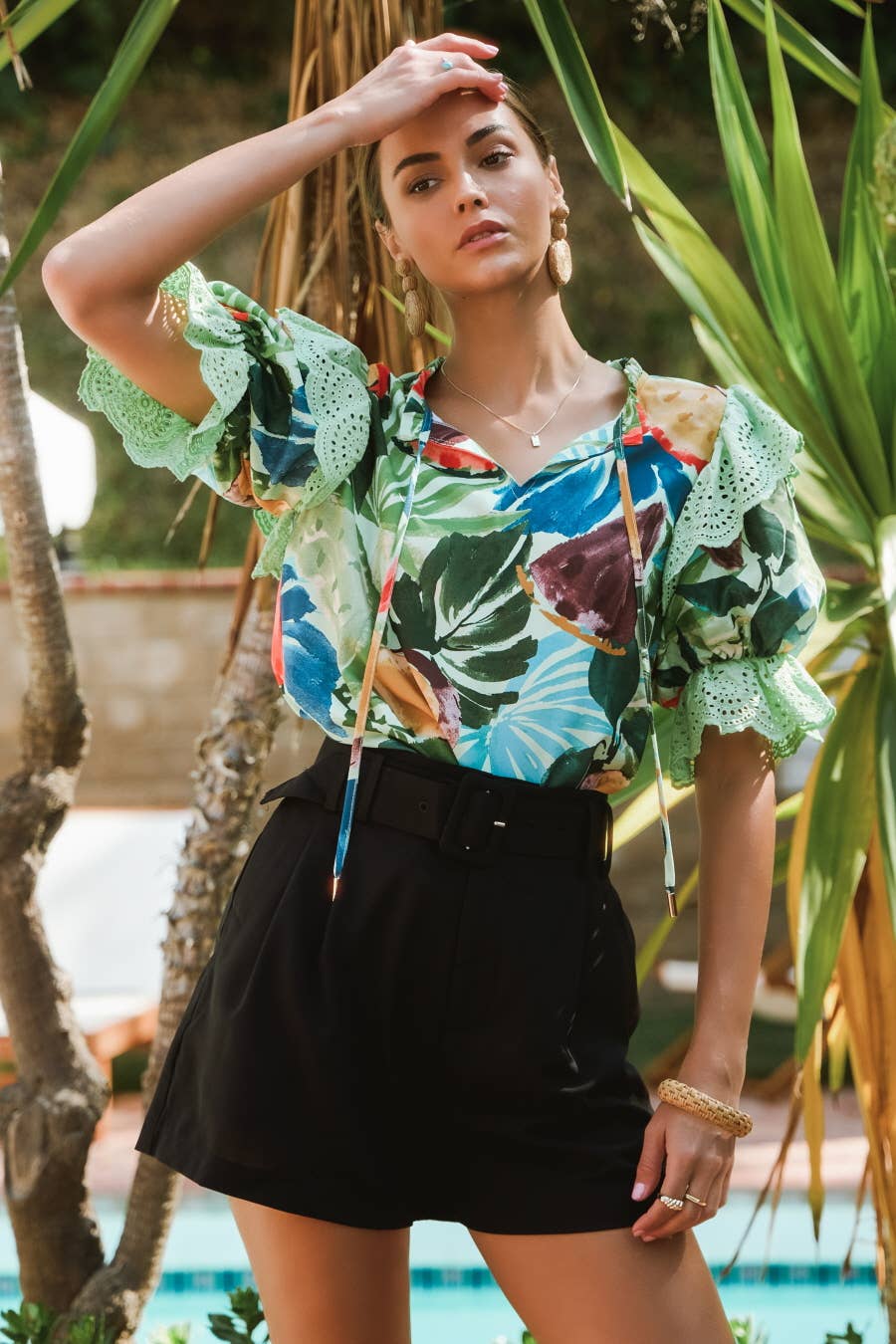 Tropical Printed Blouse