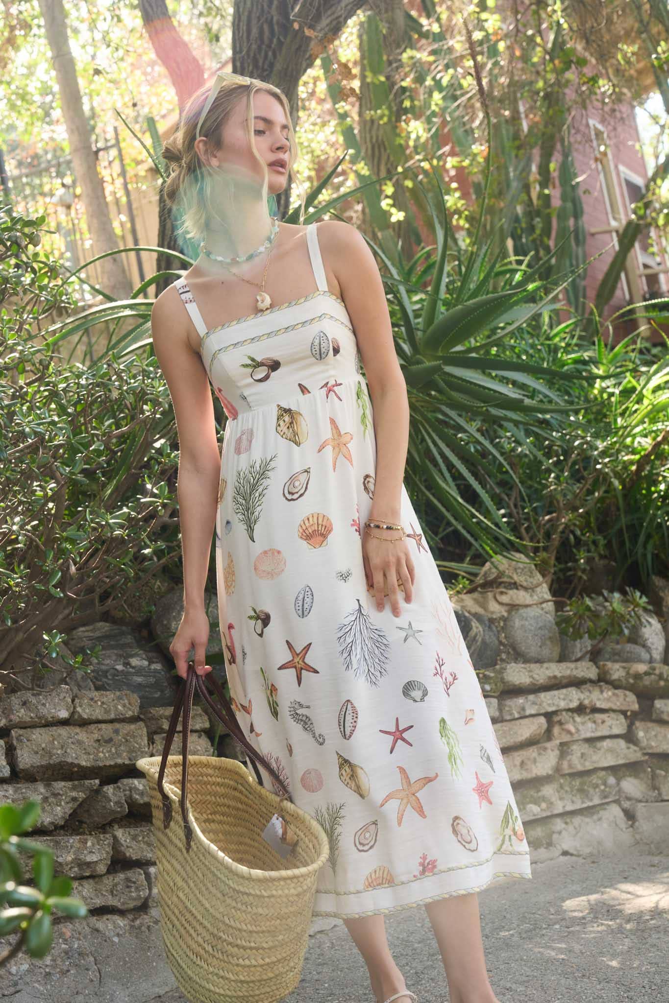 Nautical Escape Midi Dress