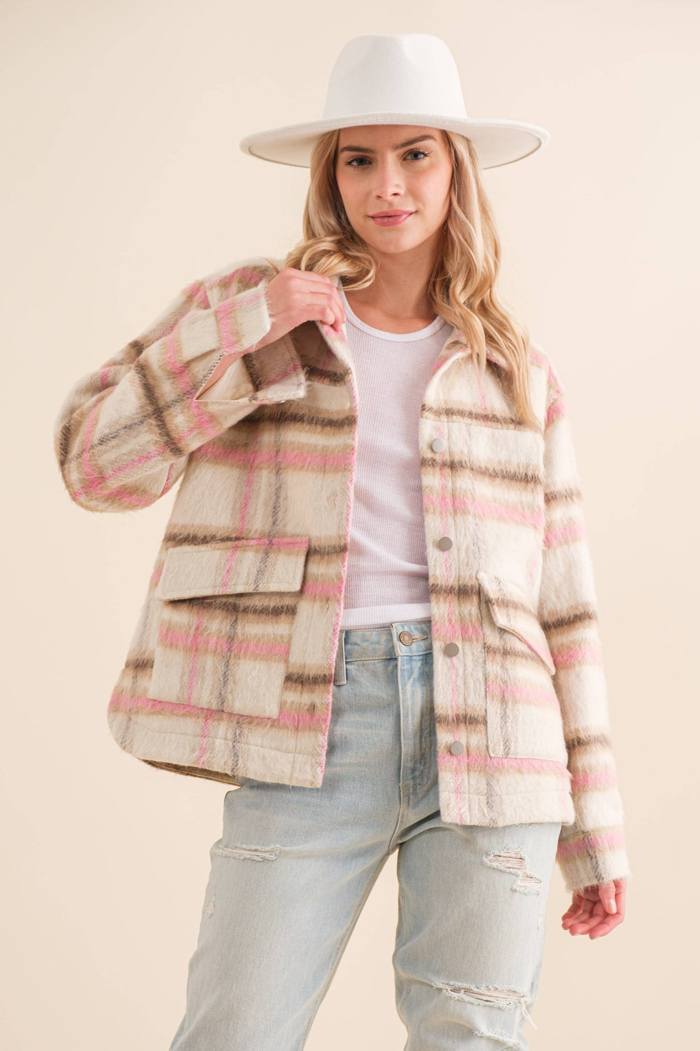 Cozied Up Plaid Jacket