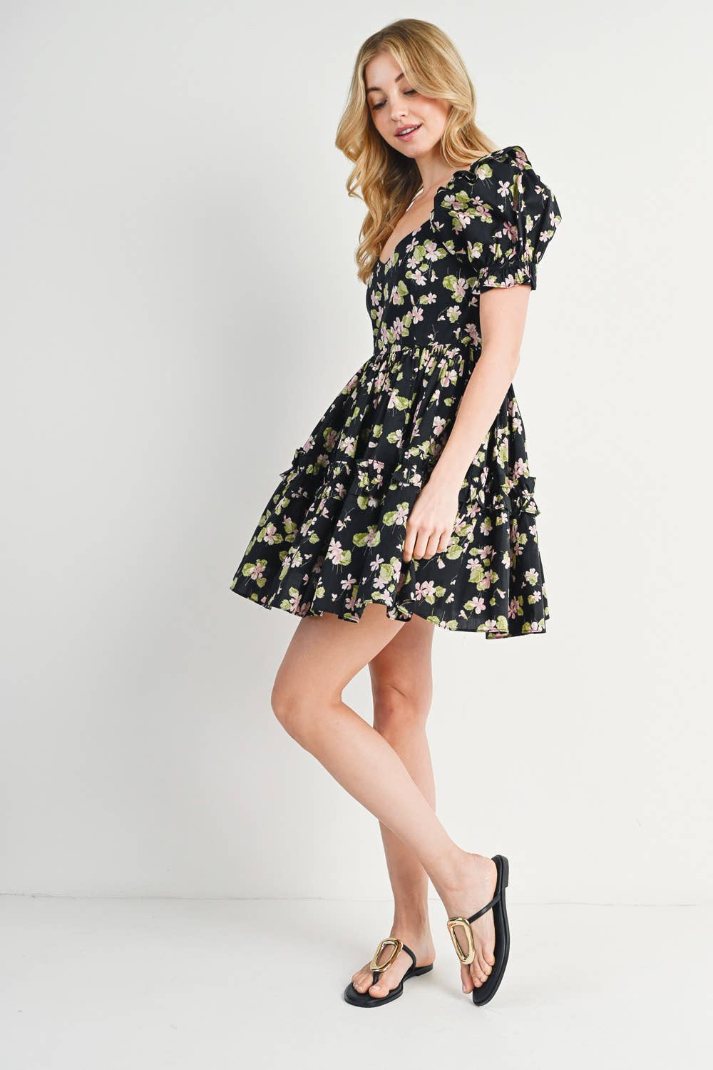 Freya Floral Babydoll Dress