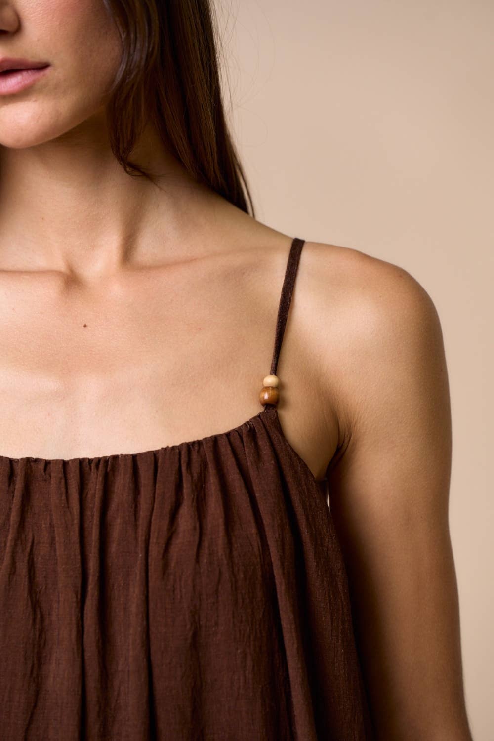 Strappy Leaf Print Maxi Dress