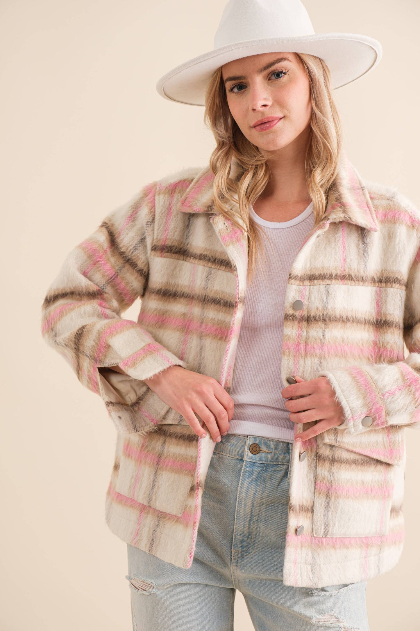 Cozied Up Plaid Jacket