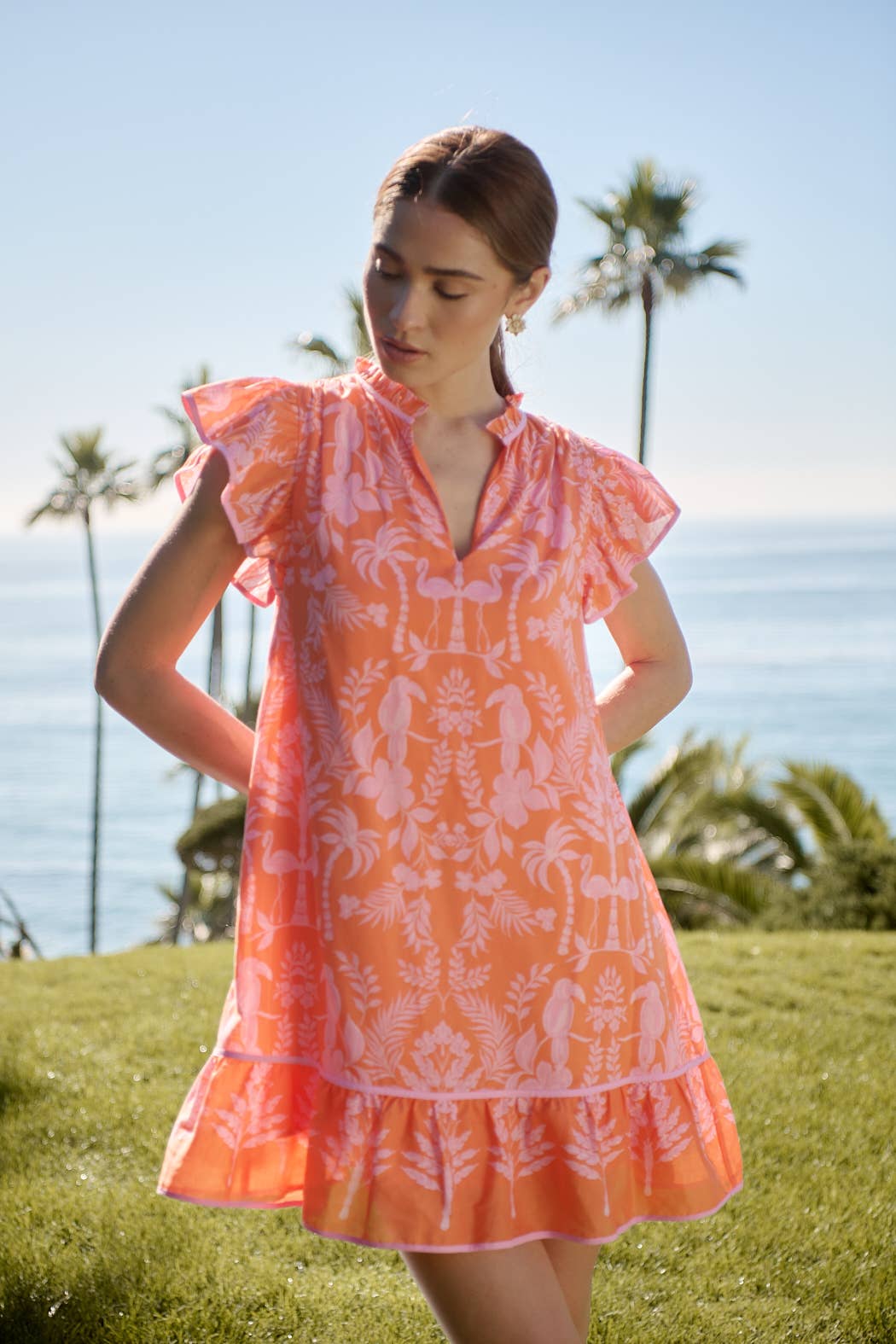 Toucan Jungle Print Shift Dress
