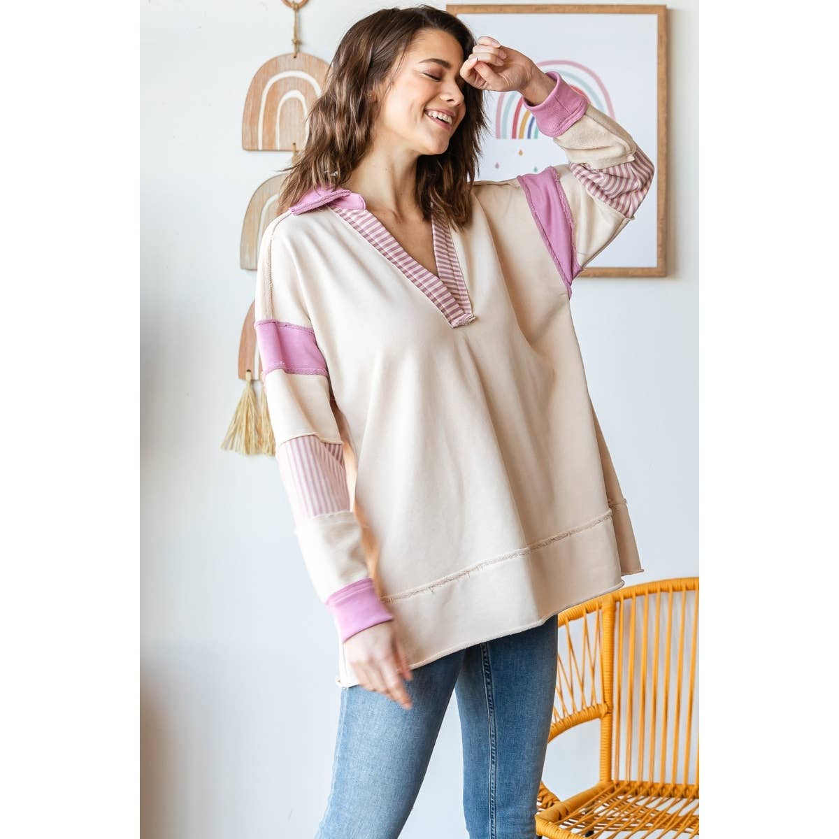 Cozy Weekend French Terry Pullover