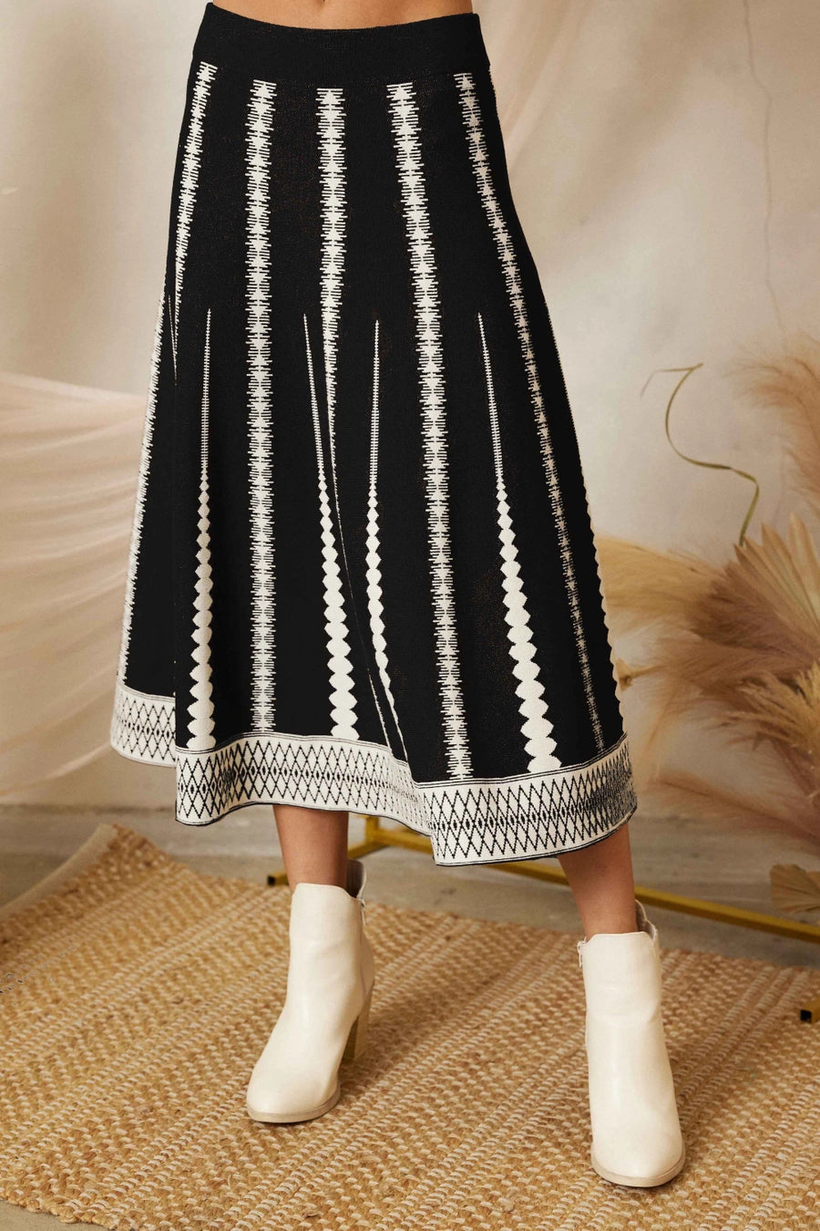 Understated Elegance Knit Midi Skirt